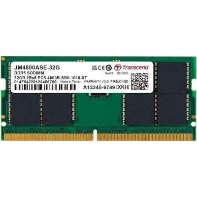 TRANSCEND  32GB JM DDR5 4800 So-DIMM 2Rx8