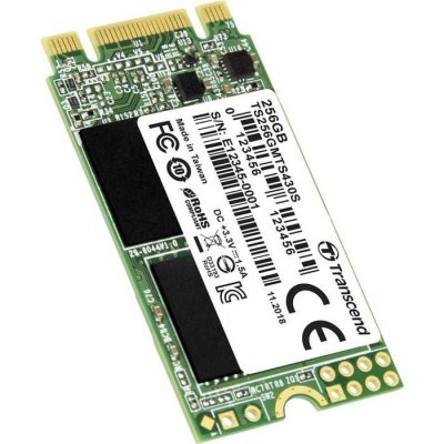 TRANSCEND  430S M.2 256 Go S&eacute;rie ATA III 3D NAND, SSD