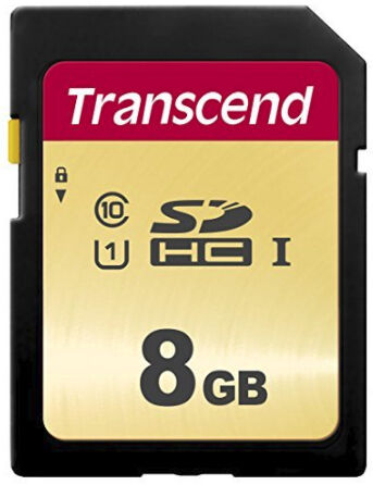 TRANSCEND  500S - Carte m&eacute;moire flash - 8 Go - UHS-I U1 / Class10 - SDHC UHS-I 
