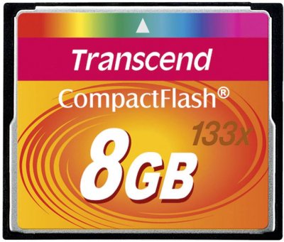 TRANSCEND  Carte m&eacute;moire flash - 8 Go - 133x - CompactFlash
