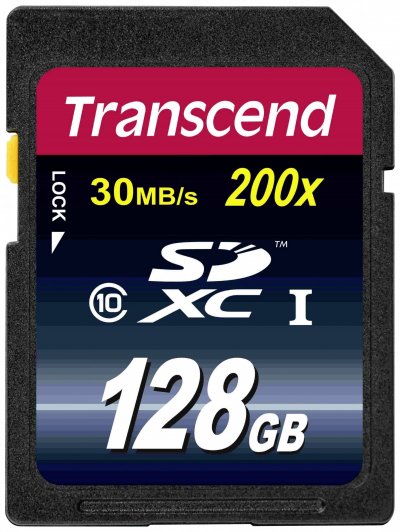 TRANSCEND  Carte SDXC 200x Class 10 - 128Go