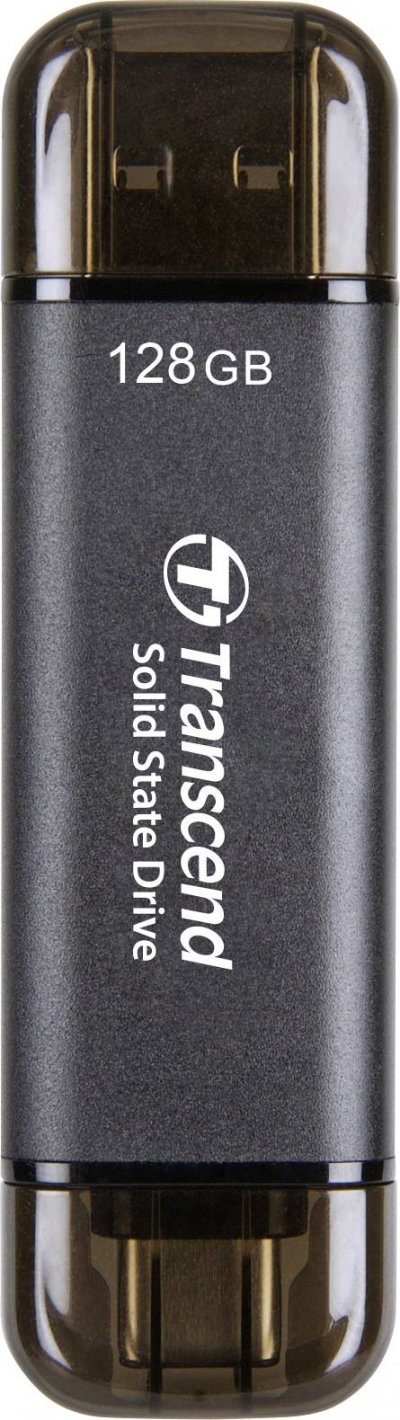 TRANSCEND  ESD310C SSD 128 Go 3D NAND 1050 Mo/s USB 3.2 Gen 2x2 Aluminium AES Thunderbolt