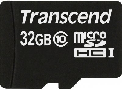 TRANSCEND  Micro Sdhc 32gb Class 10 Memory Card Noir