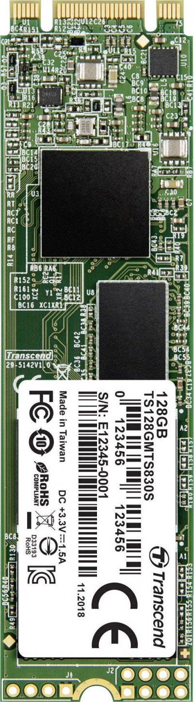 TRANSCEND  MTS830S - SSD - 128 Go - interne - M.2 2280 - SATA 6Gb/s