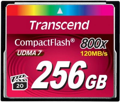 TRANSCEND  Premium - Carte m&eacute;moire flash - 256 Go - 800x - CompactFlash
