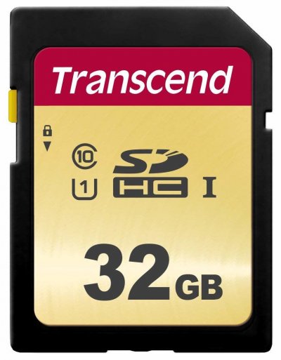 TRANSCEND  Sdhc 500s 32gb Class 10 Uhs-i U1 V30 Memory Card Noir