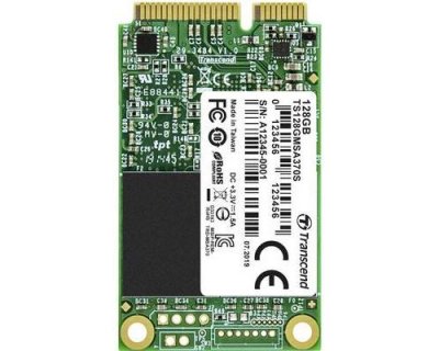 TRANSCEND  TS128GMSA370S disque SSD mSATA 128 Go S&eacute;rie ATA III MLC