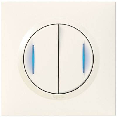 LEGRAND Transformeur 5 fonctions lumineuses blanc double - Dooxie one - 