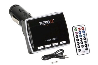 TECHNAXX Transmetteur fm avec fonction mp3 et chargeur  fmt100 noir