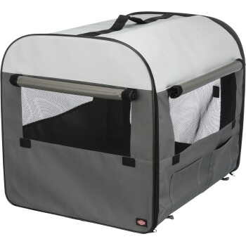 TRIXIE Transport Souple, S: 50 &times; 50 &times; 60 Cm, Bleu Fonc&eacute;/Bleu Clair - Mon Animalerie