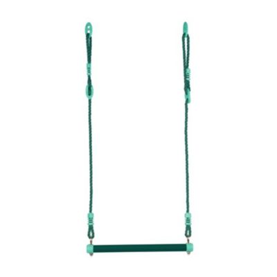 SOULET Trap&egrave;ze en m&eacute;tal pour portique en bois 40 cm  Vert
