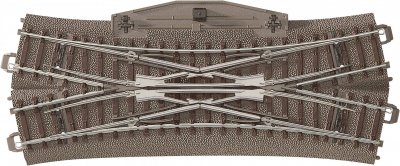 TRIX Travers&eacute;e-jonction double pour (H0) Voie C  H0 62624 188.3 mm