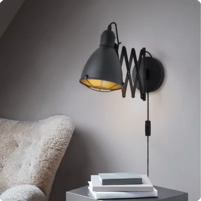 EGLO Treburley applique dome noir, or