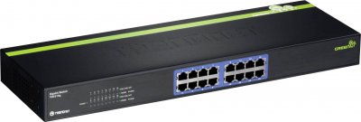TRENDNET  16-port Gigabit Greennet Switch Gbe Rj45 Noir