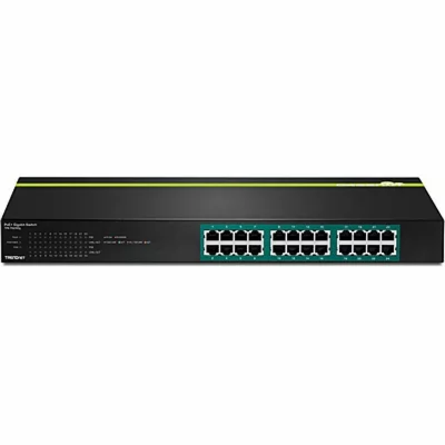 TRENDNET  24 Port Gigabit Power Over Ethernet+ Greenet 370w Switch Noir