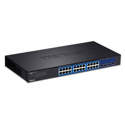 TRENDNET  24-port Gigabit Web Smart Noir