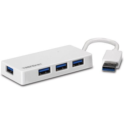 TRENDNET  4 Port Usb Hub With Power Adapter 15w Blanc