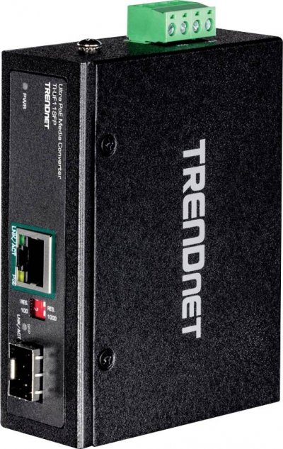 TRENDNET  Hardened INDUSTR SFP to GIGABIT UPOE Media Converter