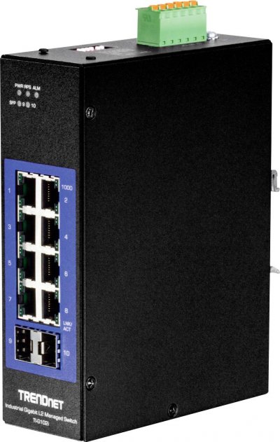 TRENDNET  TI-G102i - Industrial - commutateur - 10 ports - Gere - Conformite TAA