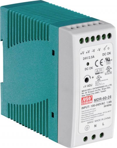 TRENDNET  Ti-g50/ti-g62/ti-g80/ti-f11sfp Din Rail 24v 60w Power Supply Bleu