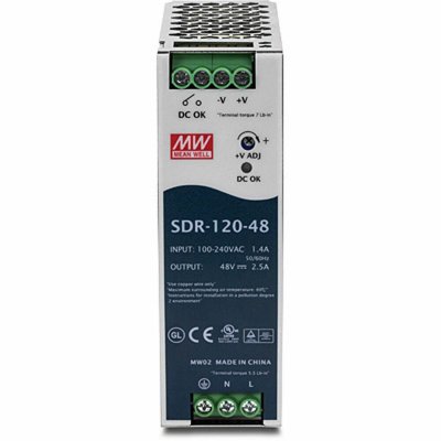 TRENDNET  Ti-pg541 Din Rail 48v 120w Power Supply Argent&eacute;
