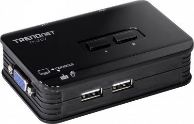 TRENDNET  TK 207K - commutateur KVM - 2 ports - Ordinateur de bureau