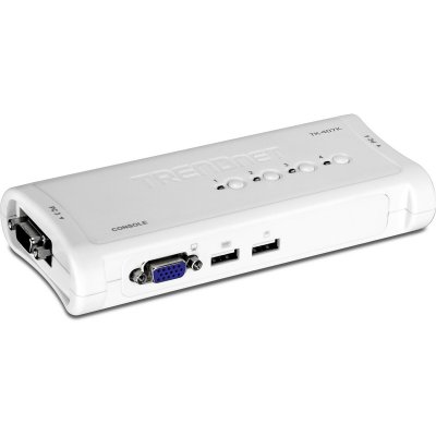 TRENDNET  TK-407K KVM 4 ports VGA USB + 4 c&acirc;bles