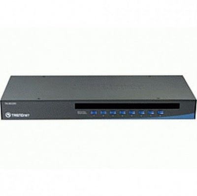 TRENDNET  TK 803R - Commutateur KVM - 8 x KVM port(s) - 1 utilisateur local - Montable sur rack