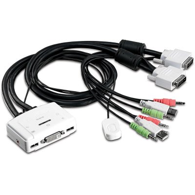 TRENDNET  TK TK-214i - commutateur ecran-clavier-souris/audio - 2 ports