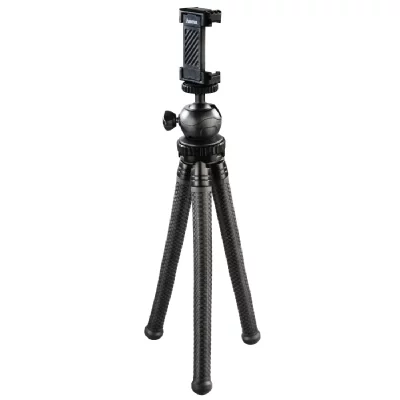 HAMA Tr&eacute;pied ""flexpro"" pour smartphone, gopro et appareils photo, 27cm,noir
