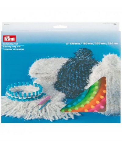  Tricotins circulaires - PRYM - 135cm-18cm-23cm-28cm - 4 pi&egrave;ces - Couleurs vari&eacute;es - 24 &agrave; 41 mailles
