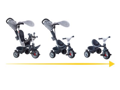 SMOBY Tricycle - Baby Driver Plus - Gris