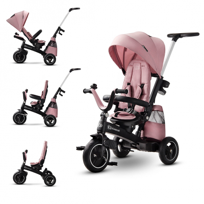 KINDERKRAFT Tricycle Enfant Evolutif EASYTWIST, Accesoires, Rose
