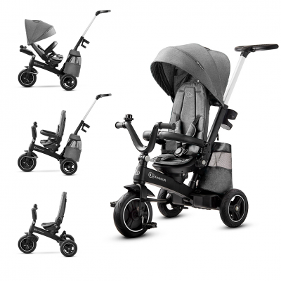 KINDERKRAFT Tricycle Enfant Evolutif EASYTWIST, Accessoires, Gris