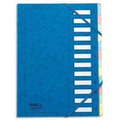 EXTENDOS Trieur  237 Mon Dossier - 6 compartiments - carte forte - bleu