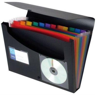 VIQUEL Trieur extensible Rainbow Class -  - 12 compartiments - Noir