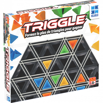 MEGABLEU Triggle - Jeu de soci&eacute;t&eacute; -  - 2 &agrave; 4 joueurs - D&egrave;s 8 ans