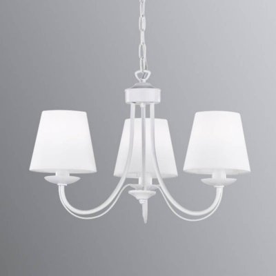 TRIO LIGHTING  Cortez - lustre avec abat-jour blancs