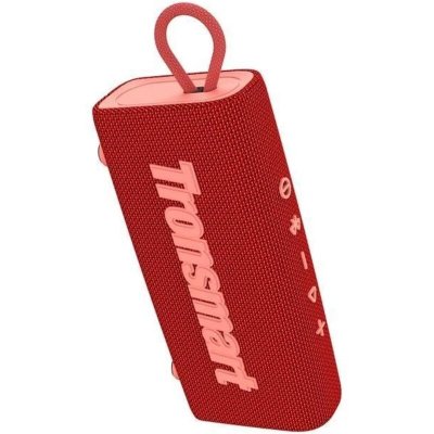 TRONSMART Trip Enceinte Bluetooth Portable - Etanche IPX7, 20h d'autonomie, St&eacute;r&eacute;o HD - Couleur Rouge