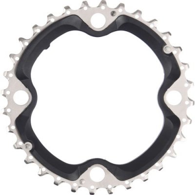 SHIMANO Triple Plateau  FCT521 10v - Noir} - Standard Type, Noir}