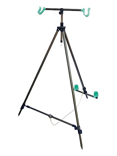LINEAEFFE Tripod reglable Telescopique Surf-casting Aluminium avec Fourreau