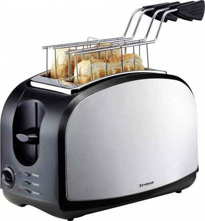 TRISA  Crispy Snack Grille-pain acier inoxydable, noir