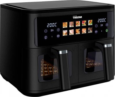 TRISTAR  FR-9075 Friteuse Double - 9L - 2500W - Airfryer - Noir