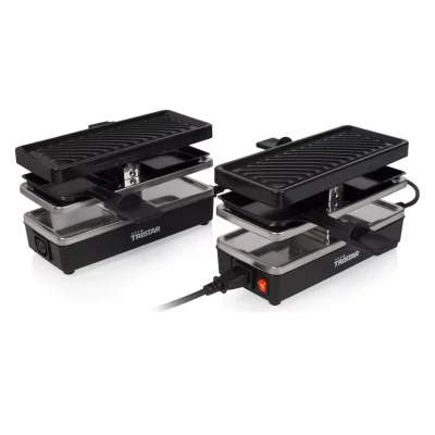 TRISTAR  gril &agrave; raclette 4 personnes ra-2742 800 w 23,8x10,4 cm noir