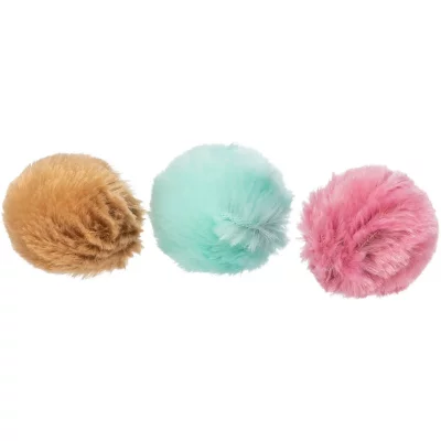 TRIXIE  - 4123 - Balles peluche - Diam&egrave;tre 3 cm