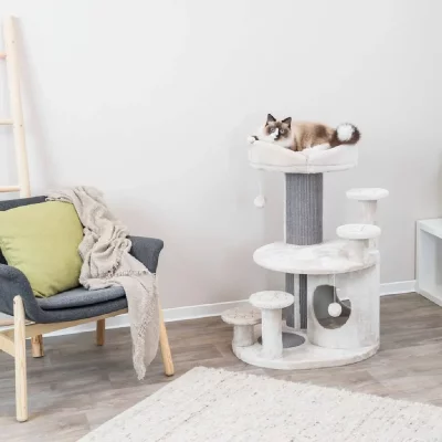 TRIXIE  Arbre &agrave; Chat Emil, 96 cm, Gris Clair - 44939