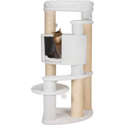 TRIXIE  Arbre &agrave; chat XXL Zita 147cm - Blanc - Pour chat 