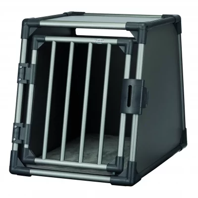 TRIXIE  - Box de Transport Aluminium pour Chien Gris Graphite 55 x 61 x 74 cm/Taille m