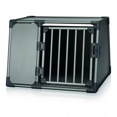 TRIXIE  - Cage de transport inclin&eacute;e pour chiens l Alu graphite 39338 n/a
