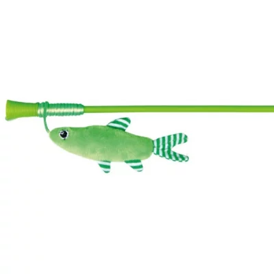 TRIXIE  Canne A Peche Avec Poisson Pour Chat 42cm
